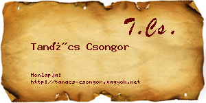 Tanács Csongor névjegykártya