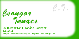 csongor tanacs business card