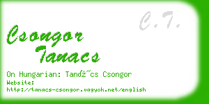 csongor tanacs business card